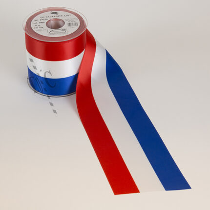 718 - DC Exclusive Lint  100 mm  - Rood / wit / blauw - Nederlandse vlag